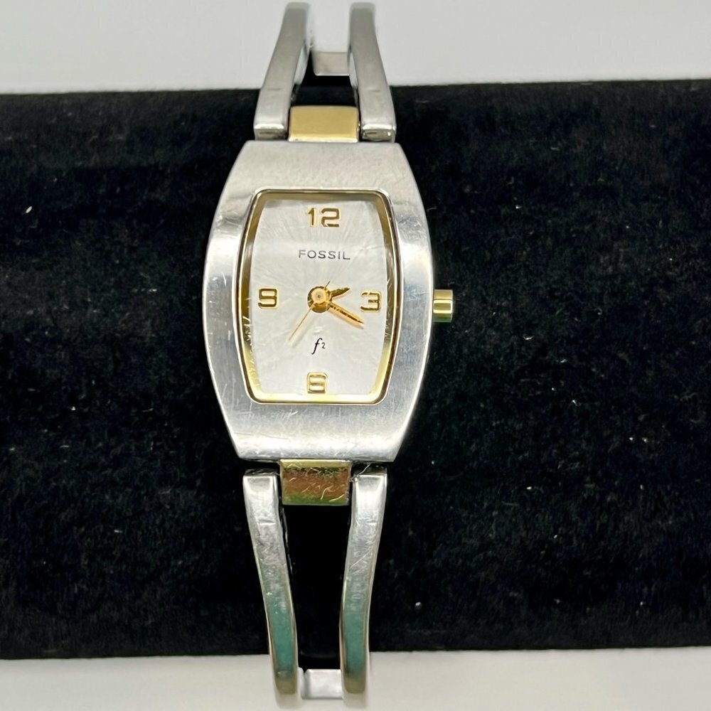FOSSIL Ladies Petite Silver Tone Watch